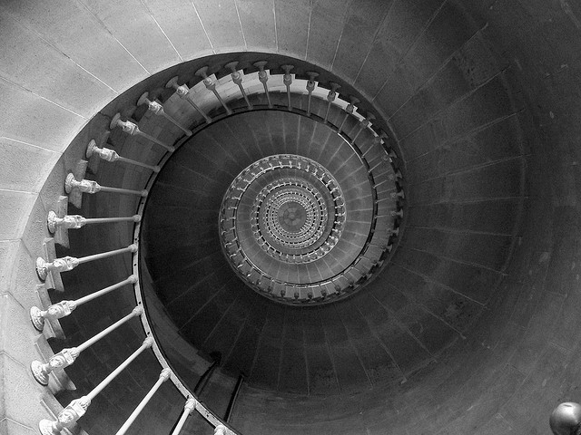 Downward Spiral Staircase Photo