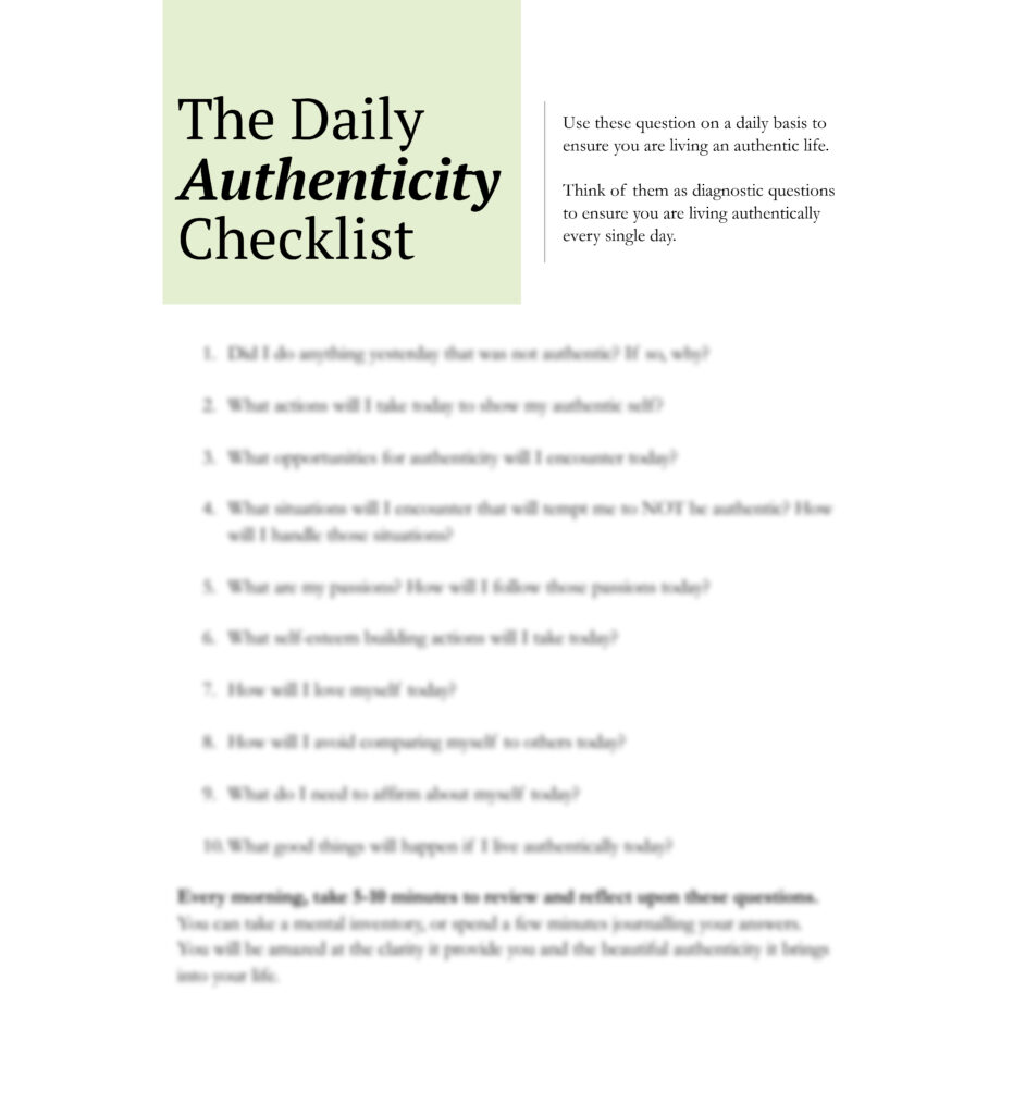 Downloadable Authenticity Checklist